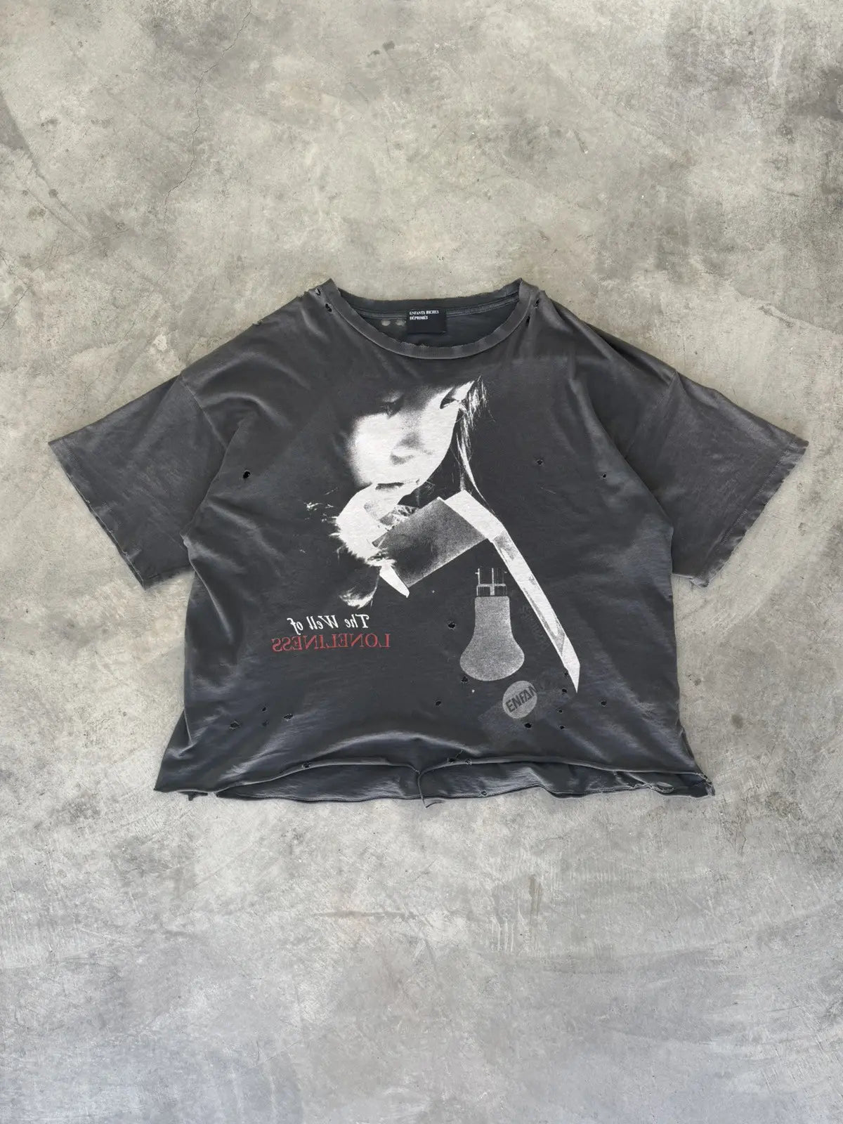 Nietzsche Cropped Destroyed Tee