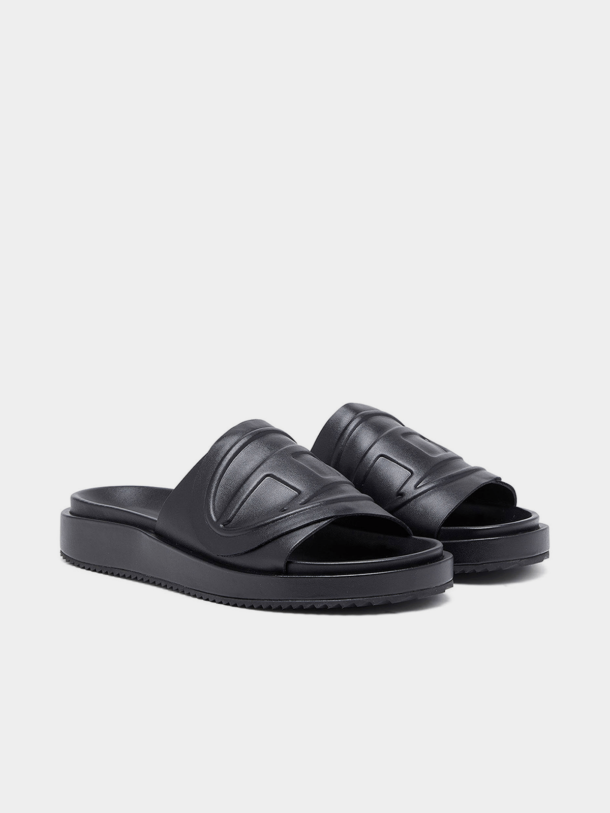 Minimal Black Slide Sandals