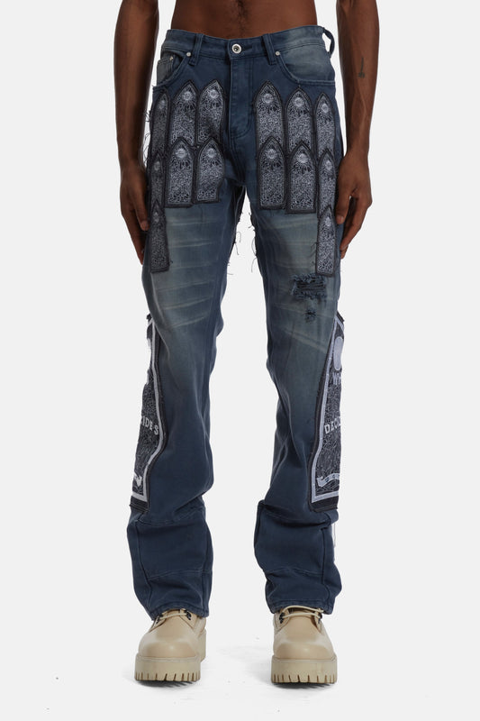 Who Decides War Embroidered Patch Trousers