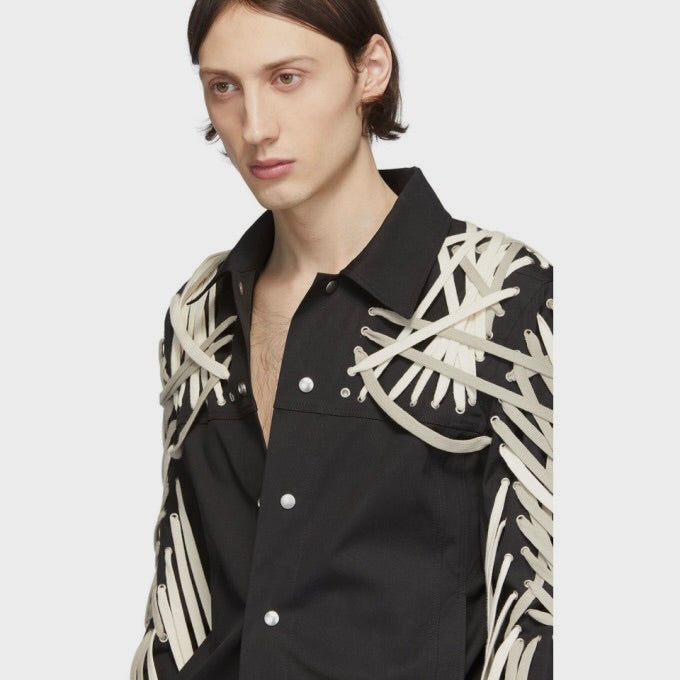 RO Black Mega Laced Worker Jacket