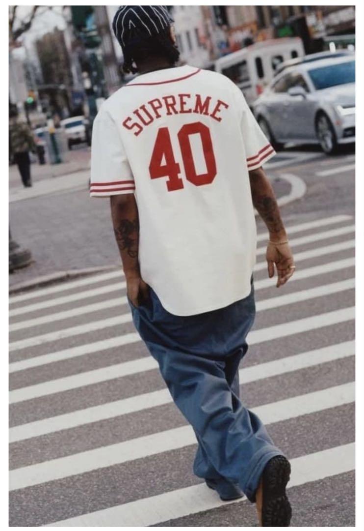 Supreme 40 Acres Twill Baseball Jersey