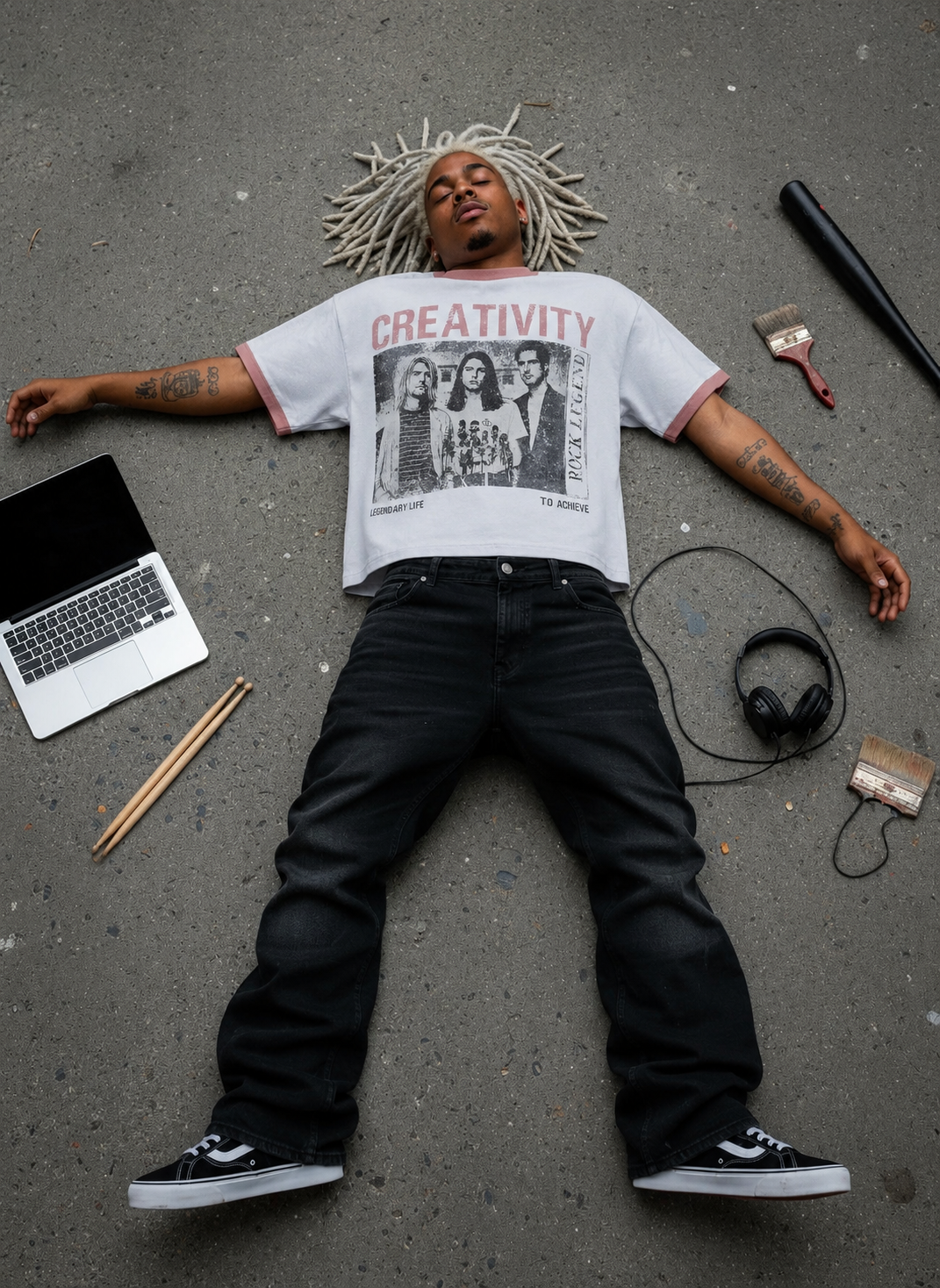 Creativity Metal Ringer Tee