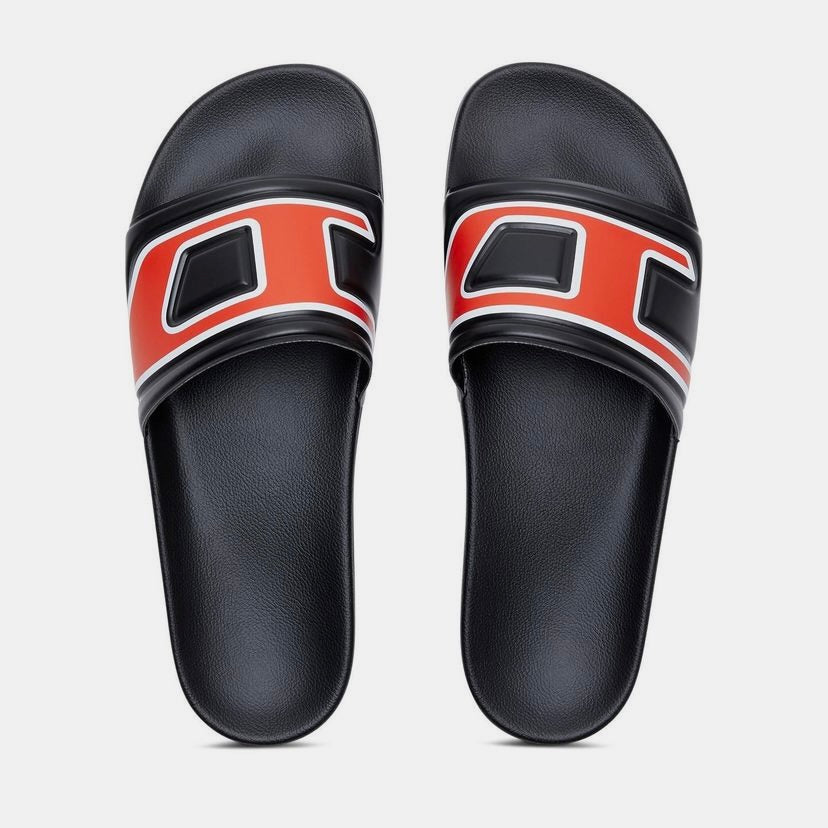 Sa-Mayemi D - Pool slides with embedded D logo