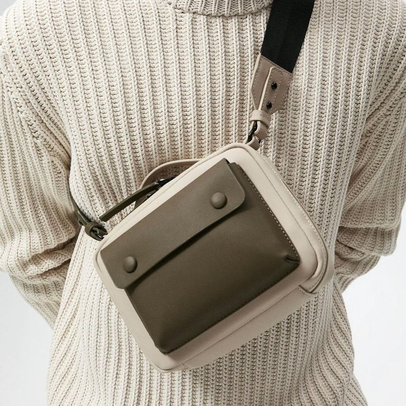 Zara Contrasing Cross Bag