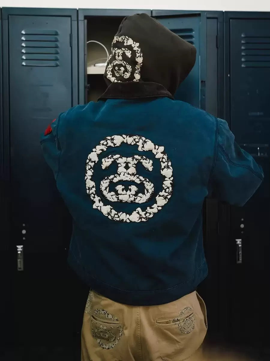 DT x Stussy Never Renege Canvas Work Jacket