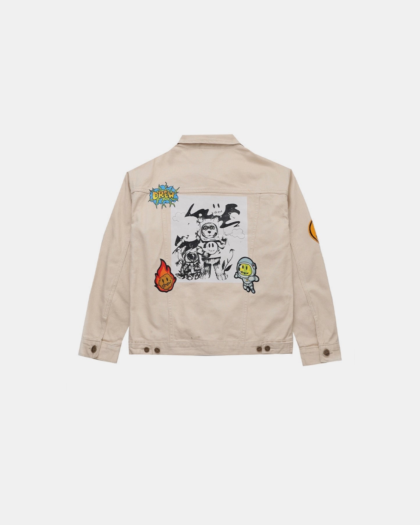Drewhouse “Character Panel” Trucker Jacket – Bone
