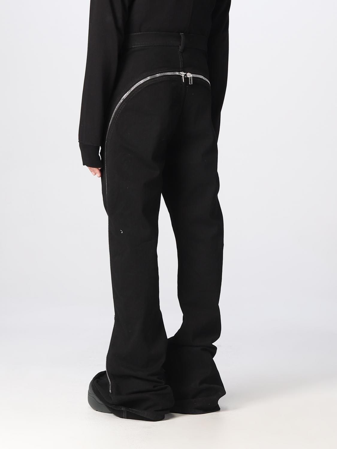 Arc Split Zipper Denim – Jet Black