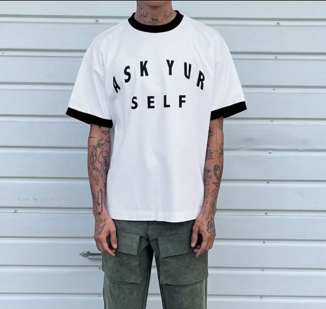AYS Typography Ringer Tee