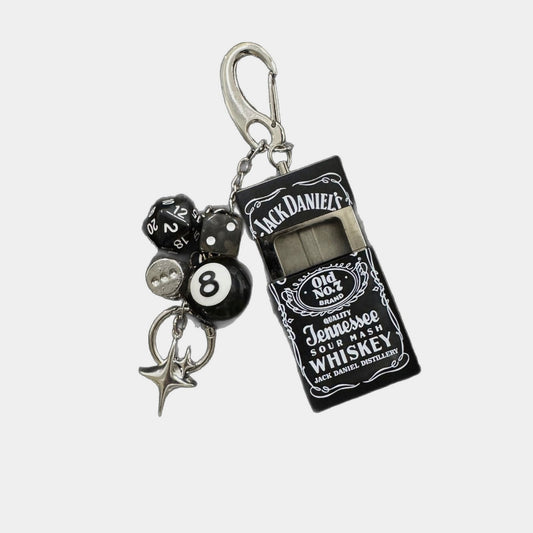 “VICE ROLL” Dice & Whiskey Clip Charm