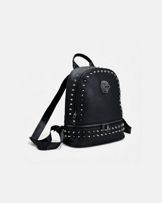 Skull Rivet Backpack – Noir Edge