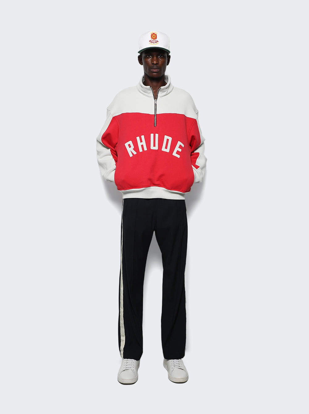 Colorblock Quarter Zip Track Jacket