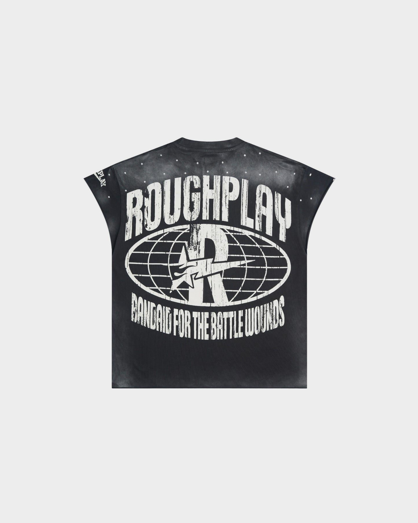 ROUGHPLAY “Battle Wounds” Cut-Off Tee