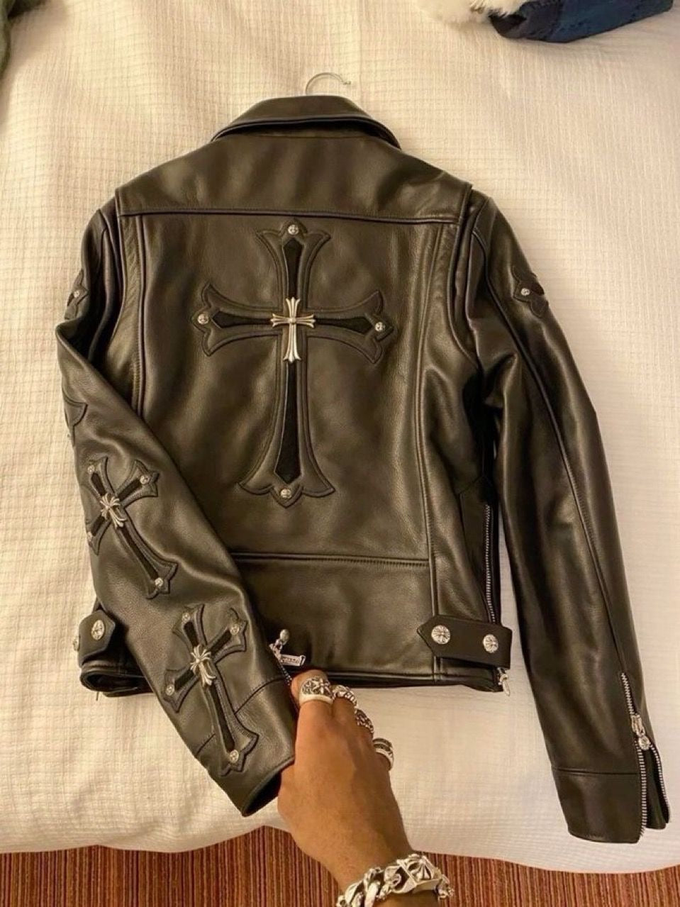 CH Gothic Hardware Leather Jacket