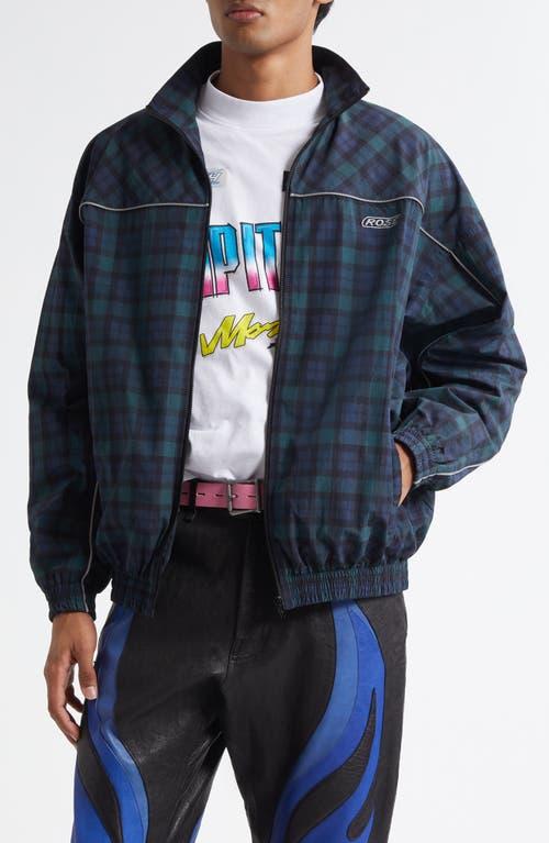 PLAID TRACK JACKET