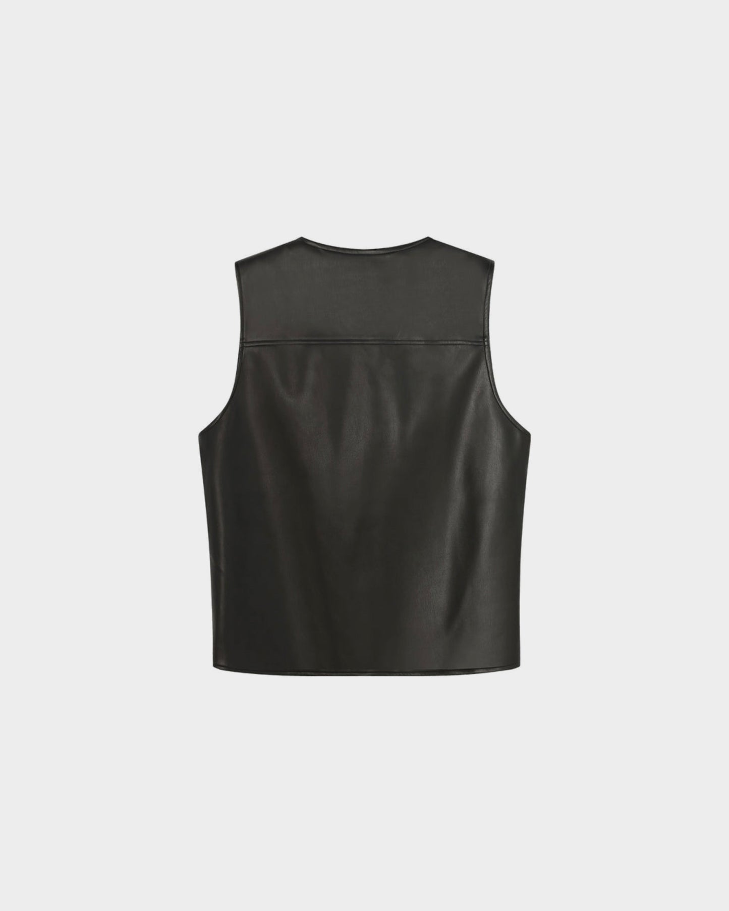 AFGK Faux Leather Vest
