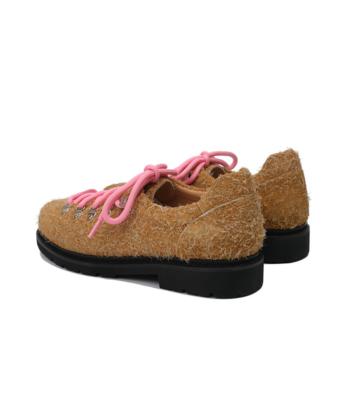 Cricle Cage Derby Shoes - Khaki