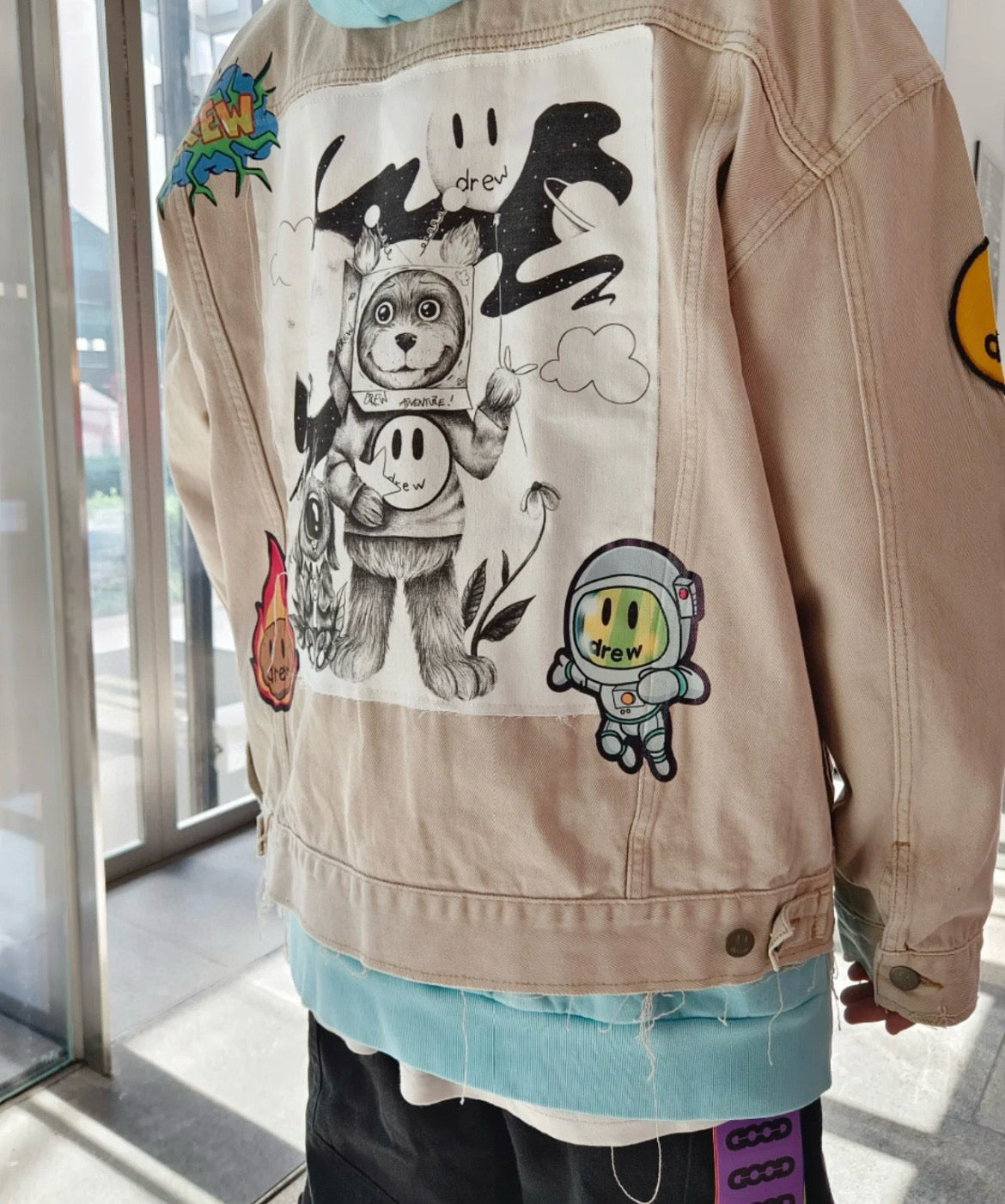 Drewhouse “Character Panel” Trucker Jacket – Bone