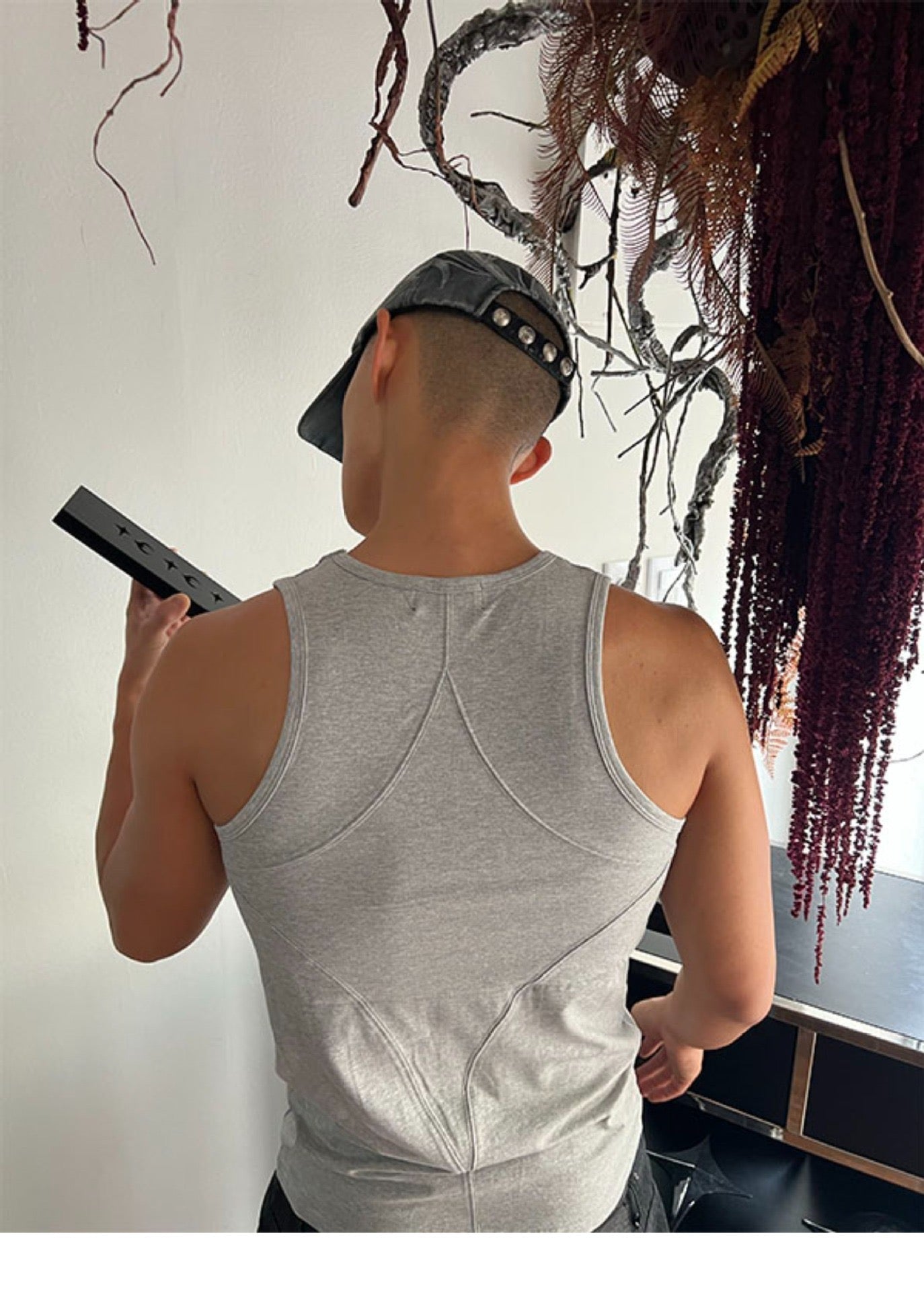 Thug Club Sculpted Tank — Grey Marl