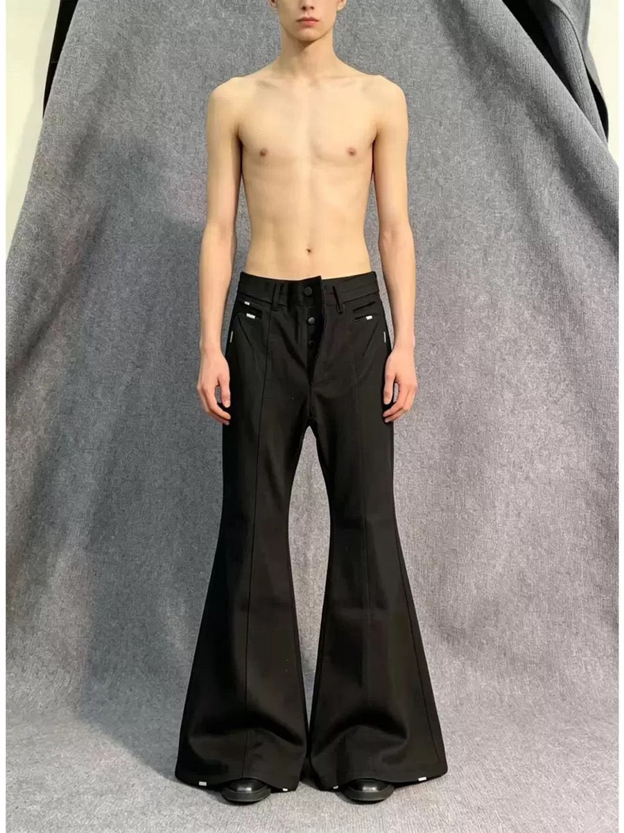 SCULPTED FLARE TROUSERS