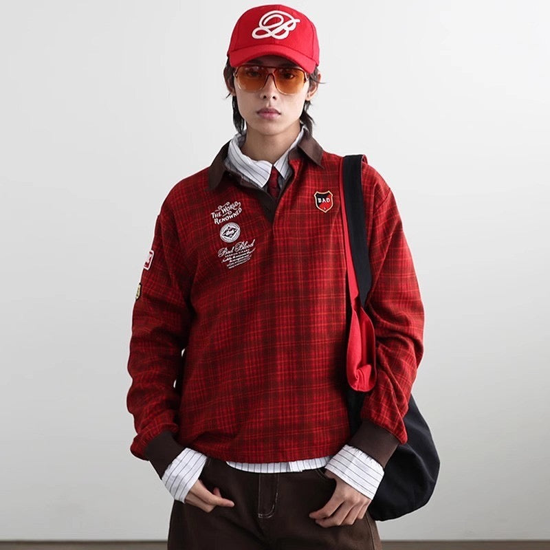 Bad Blood Studios Tartan Rugby Shirt