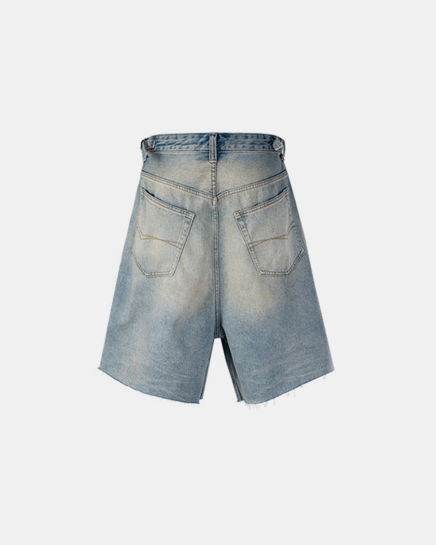 Cut Hem Skater Denim Shorts