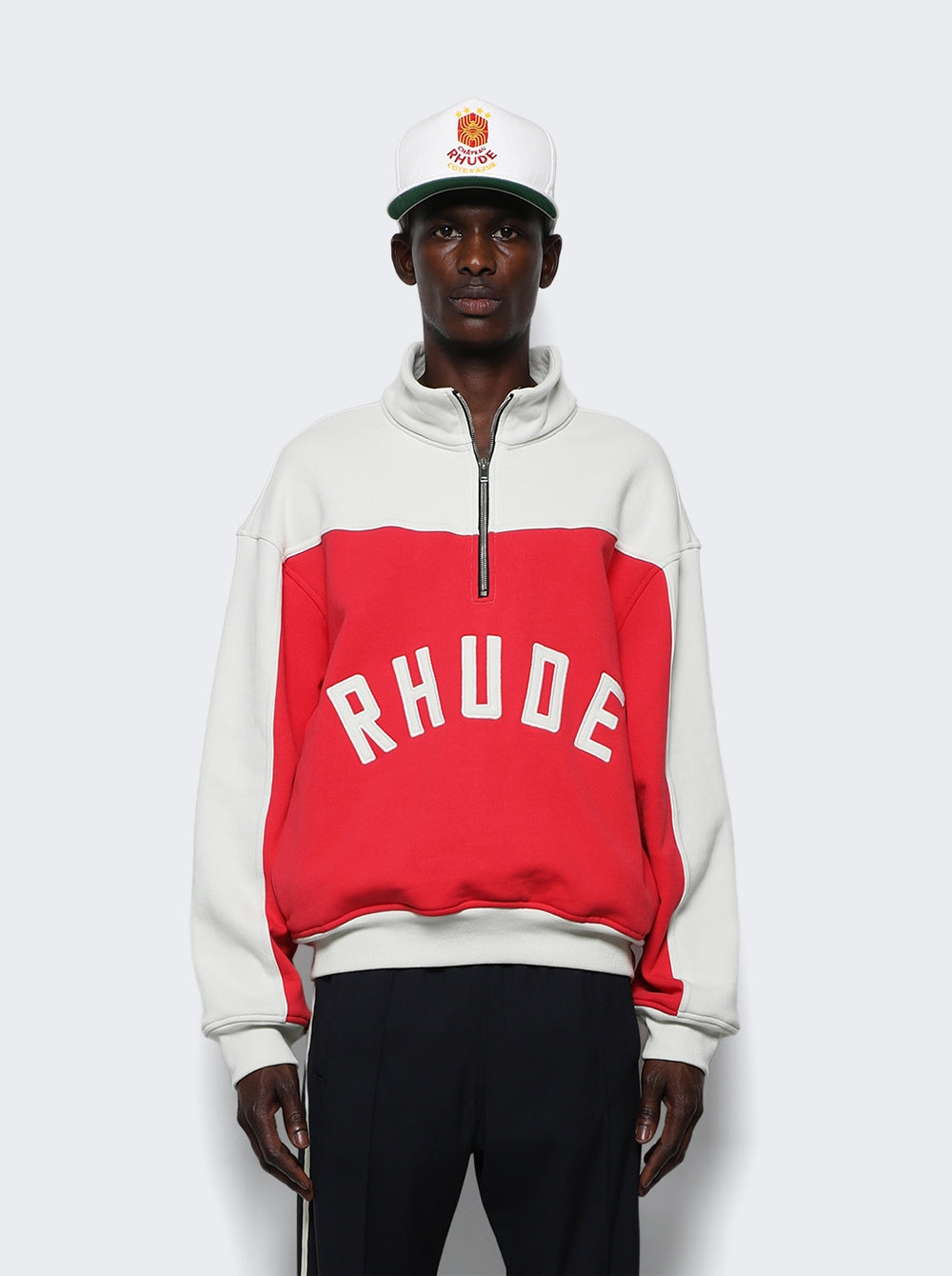 Colorblock Quarter Zip Track Jacket
