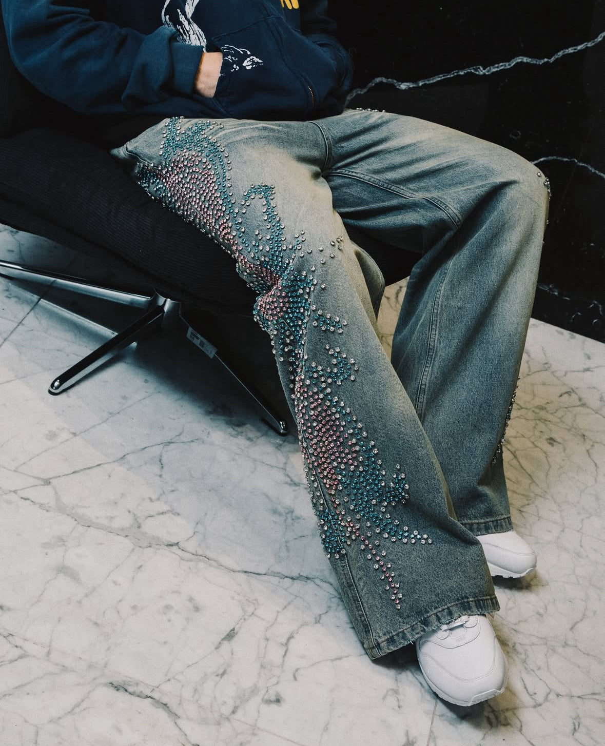 Tsunami Studded Denim Jeans