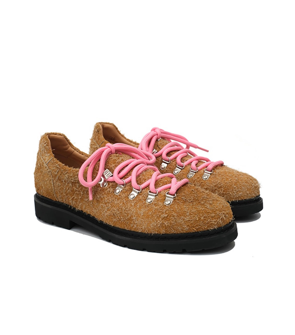 Cricle Cage Derby Shoes - Khaki