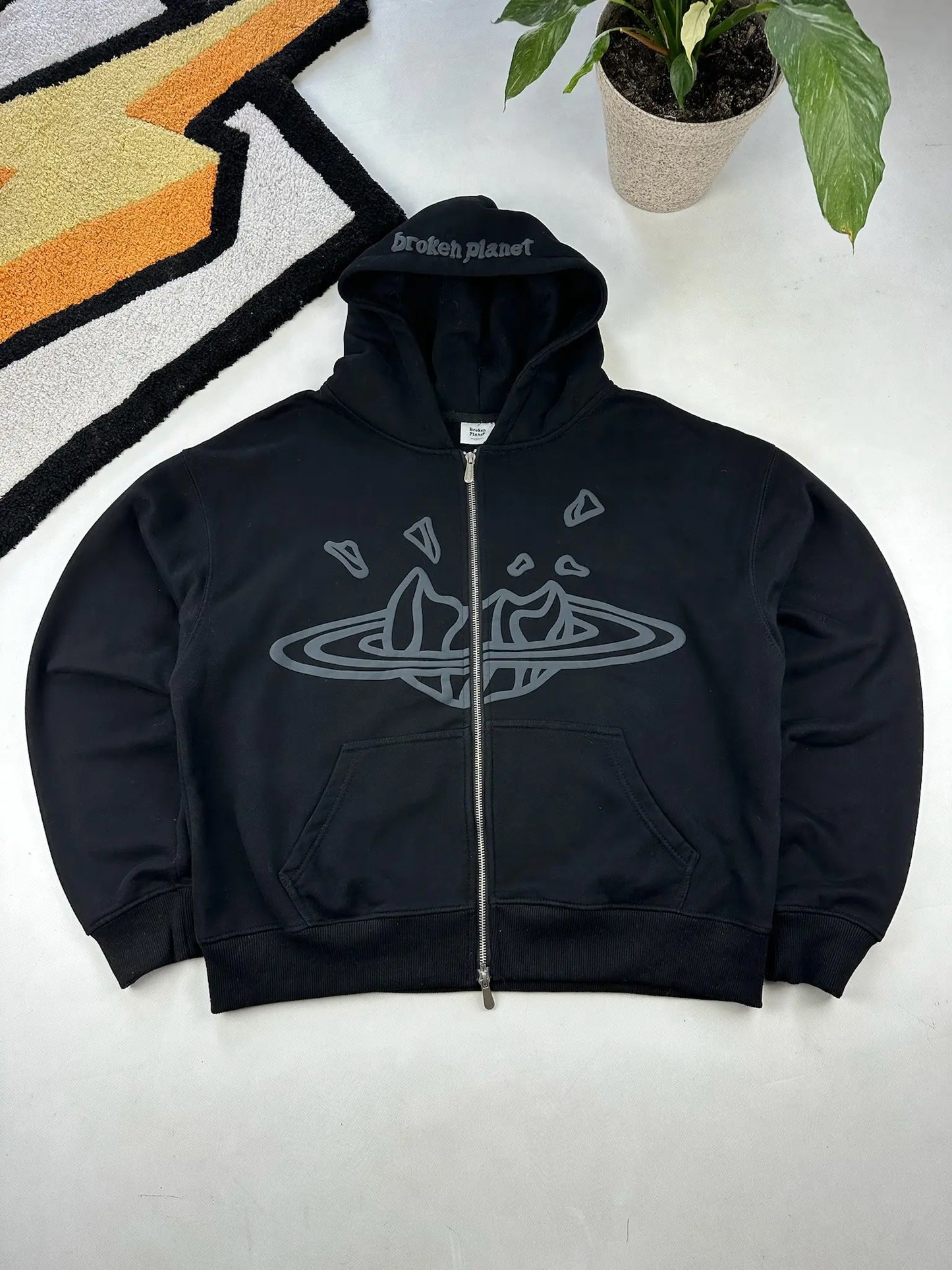 BP Zip UP Hoodie - Soot Black