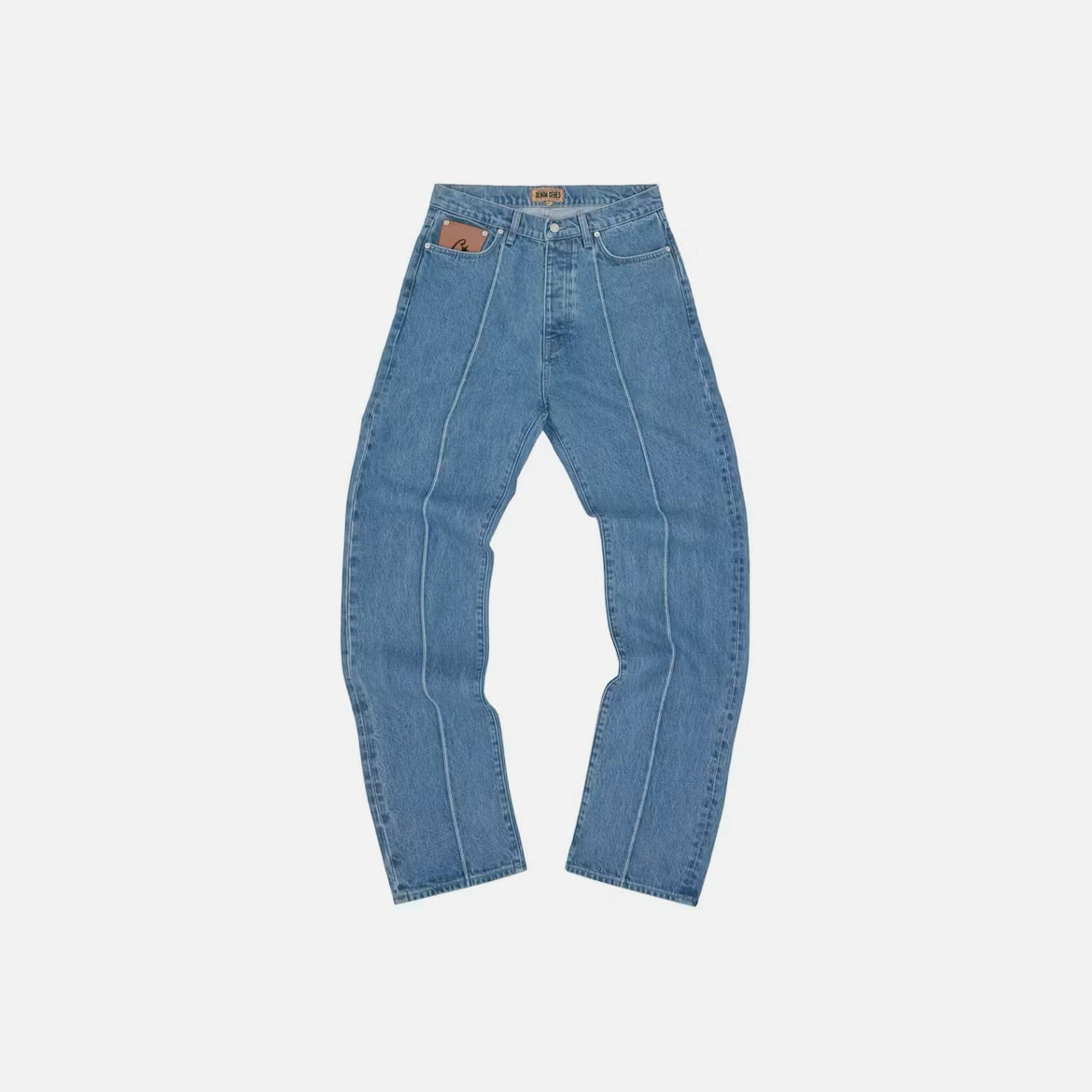 Corteiz C-Star Stitch-Down Jeans - Blue