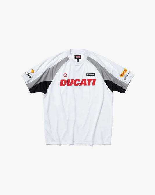 Supreme x Ducati Jersey Tee - White