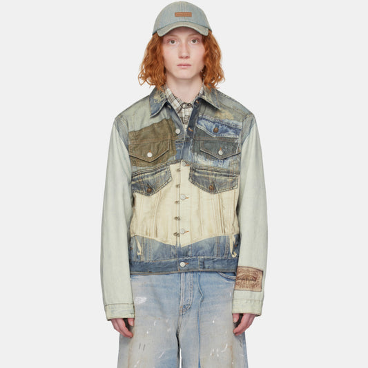 Acne Studios Printed Denim Jacket