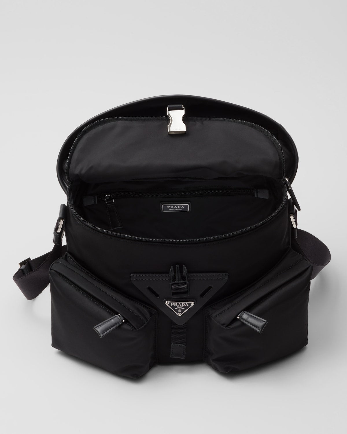 Prada Re-Nylon Leather Shoulder Bag