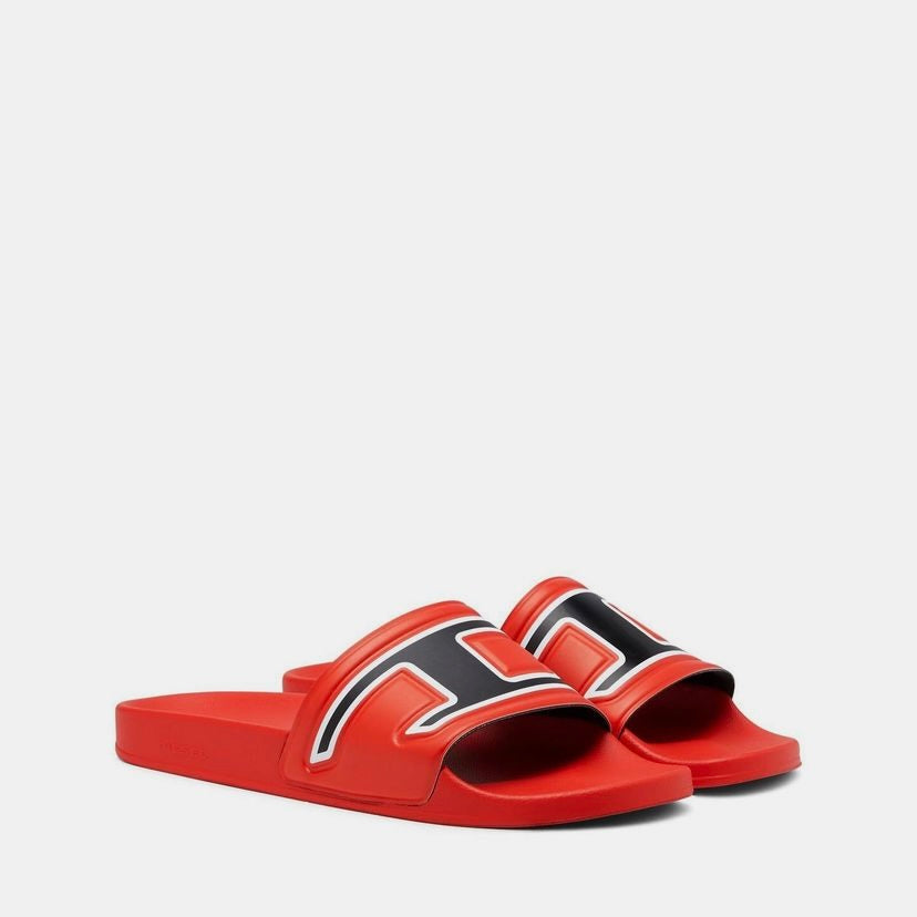 Sa-Mayemi D - Pool slides with embedded D logo