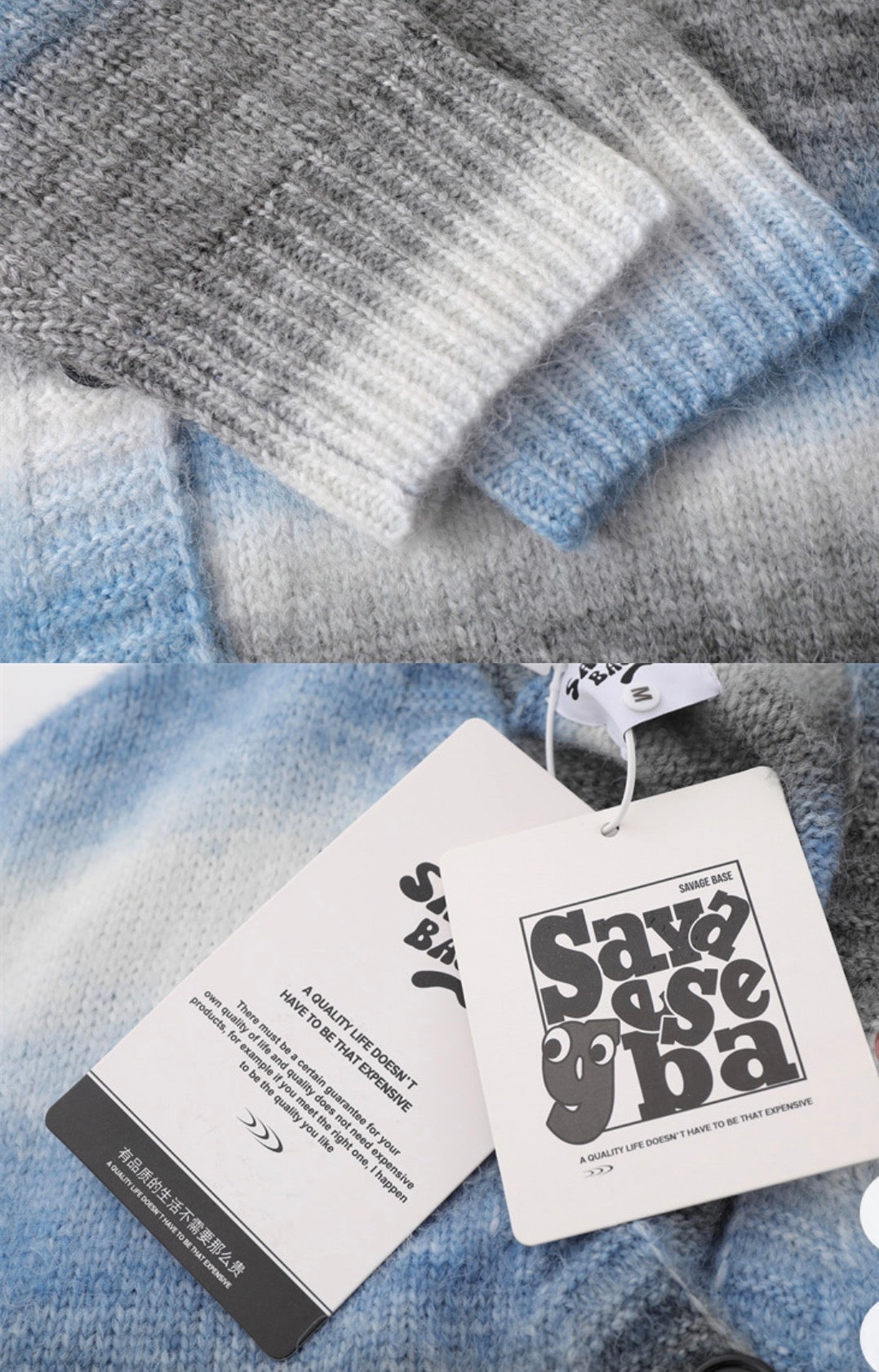 Savage Base Striped Knit Cardigan