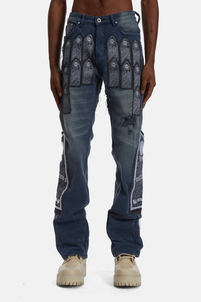 Who Decides War Embroidered Patch Trousers