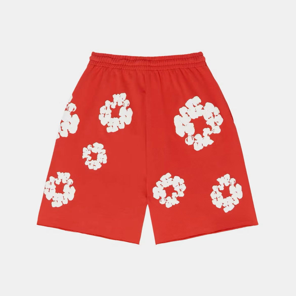 Denim Tears Cotton Wreath Shorts - Red