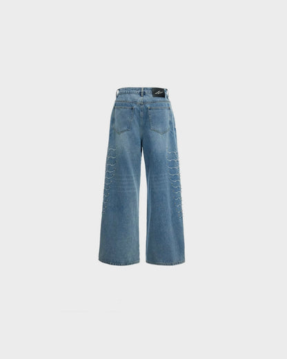 Beaded Nebula Flare Jeans