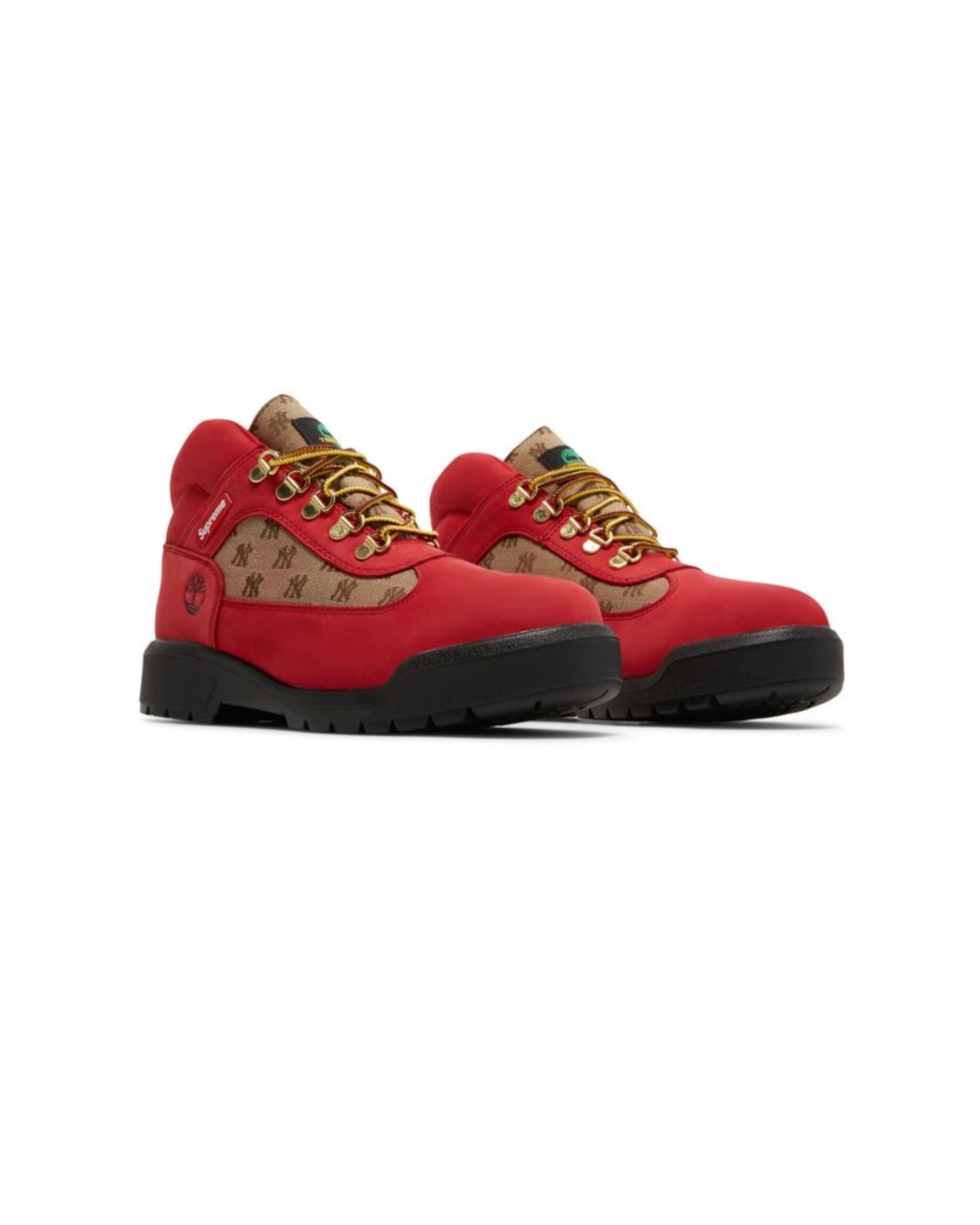 TIMBER-INSPIRED MONOGRAM BOOTS (RED)