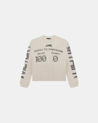 HS Scoreboard Long-Sleeve Tee ‘Ecru’