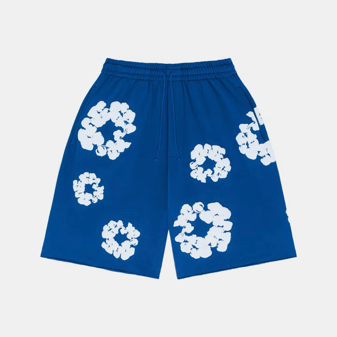 Denim Tears Cotton Wreath Shorts - Blue