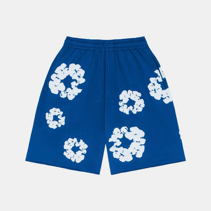 Denim Tears Cotton Wreath Shorts - Blue