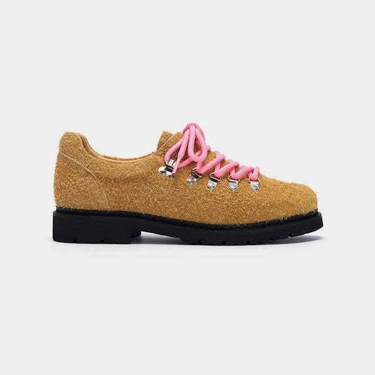 Cricle Cage Derby Shoes - Khaki