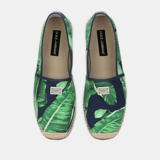 D & G Printed Canvas Espadrilles