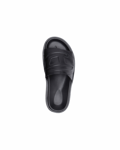 Minimal Black Slide Sandals