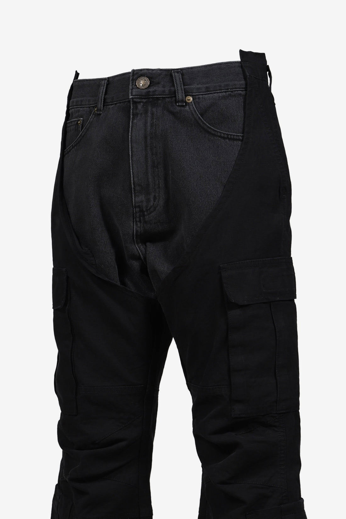 BIKER CARGO DENIM PANTS