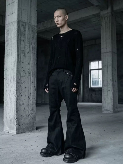 SCULPTED FLARE TROUSERS