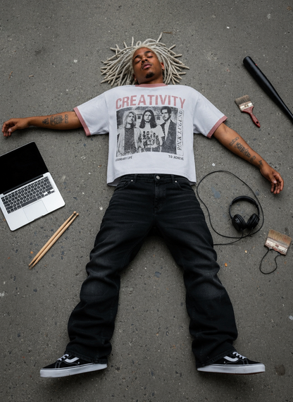 Creativity Metal Ringer Tee