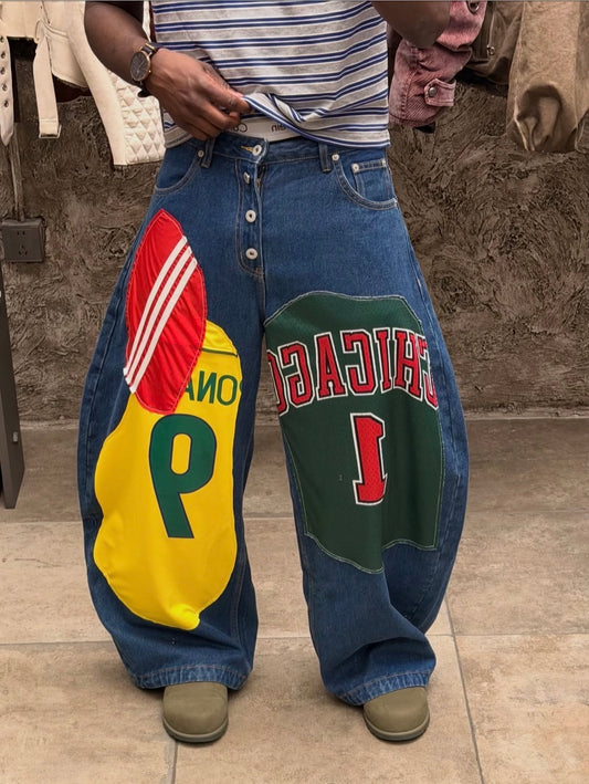 Reworked Sports Panel Denim