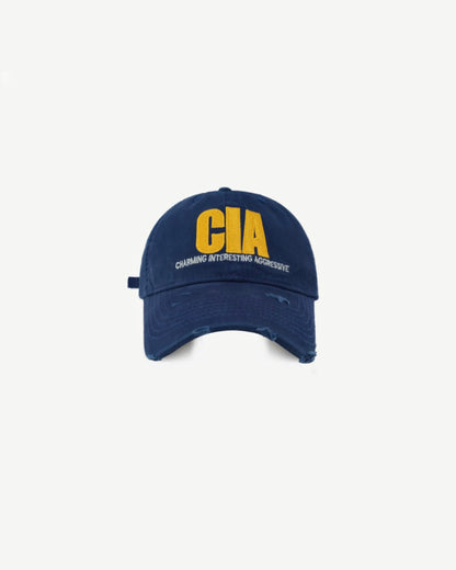 C.I.A Distressed Hat - Navy